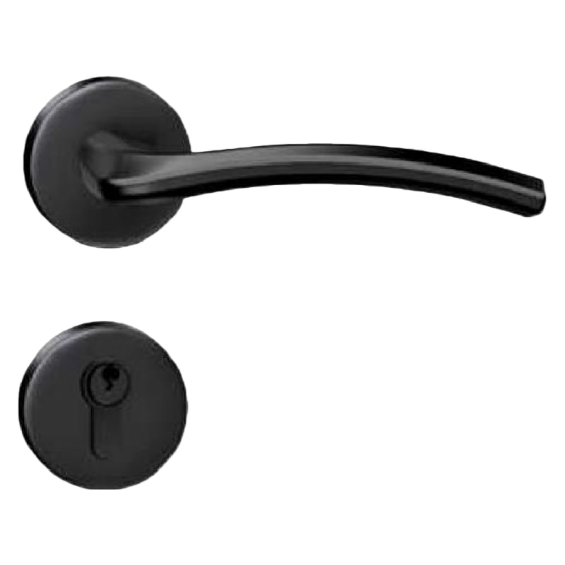 B2现代简约门锁哑黑