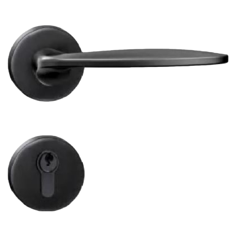 B3现代简约门锁哑黑