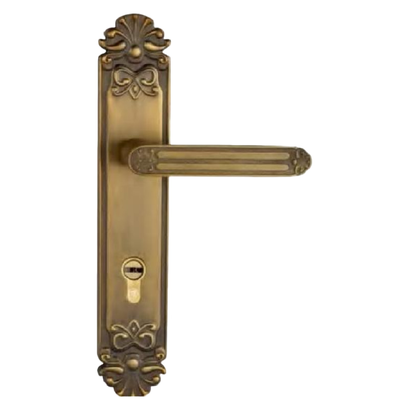 HD-65801古典大门锁黄古铜