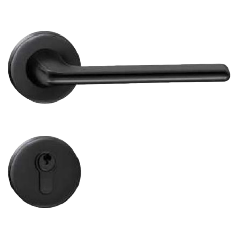 B1现代简约门锁哑黑