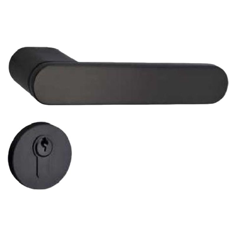 QX07现代简约门锁哑黑